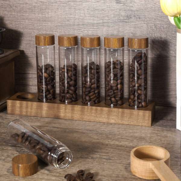 Glass Coffee Beans Container Set - Image 4