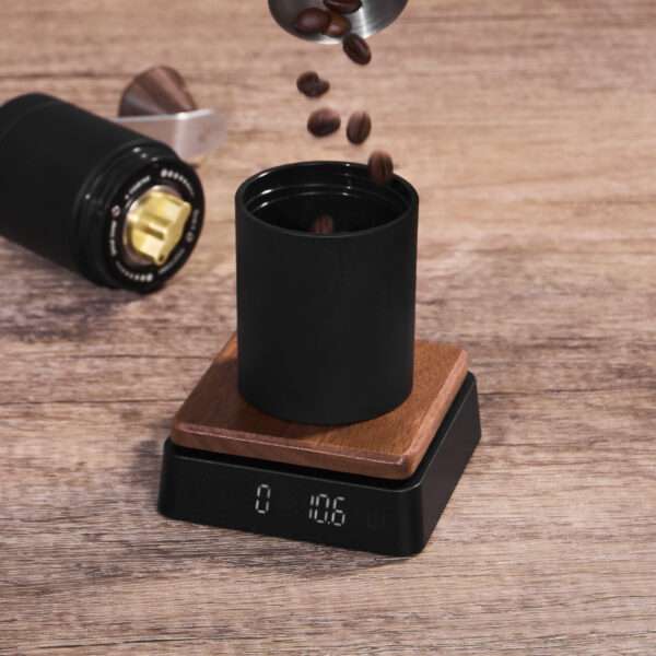 Electronic Coffee Scale Wood Base - Image 3