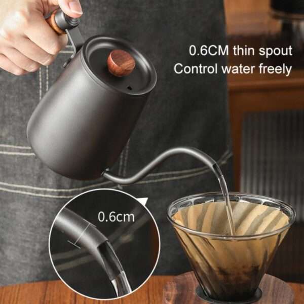 Coffee Kettle Black 600ml - Image 2