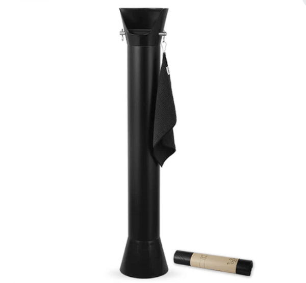 Large Capacity Tall Knock Box - Black