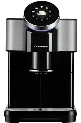 Dr. Coffee H2 automatic coffee machine in black