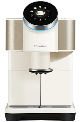Dr. Coffee H2 automatic coffee machine in champagne colour