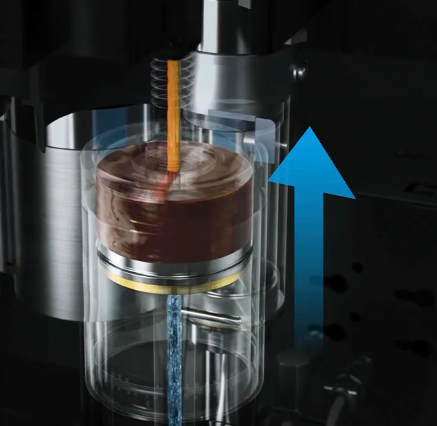 CAYE Smart X reverse gravity extraction and vertical infusion diagram