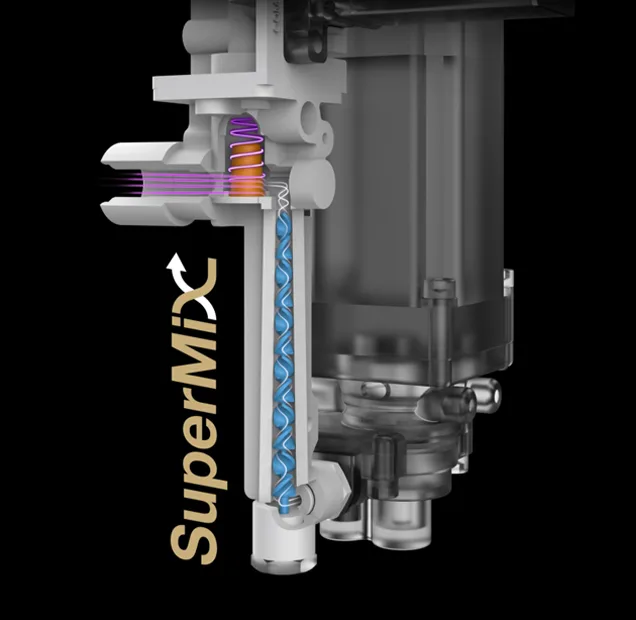 CAYE Smart X SuperMix milk frothing internal mechanism diagram